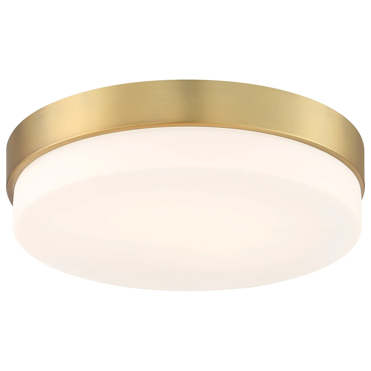 LED Flush Mount, 2000 Lumens, Antique Brushed Brass or Matte Black Finish, 120V - Image 3