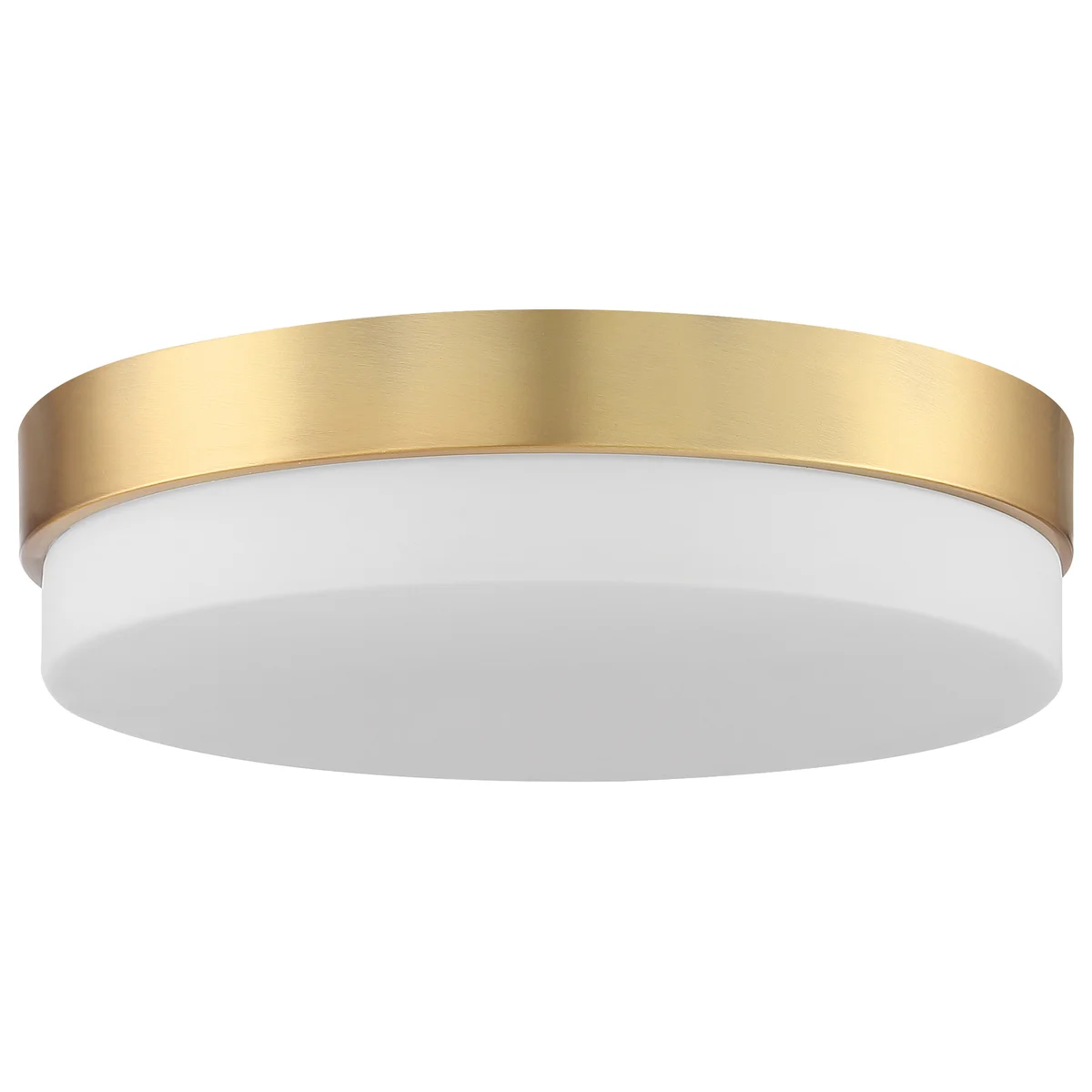 LED Flush Mount, 2000 Lumens, Antique Brushed Brass or Matte Black Finish, 120V - Image 4