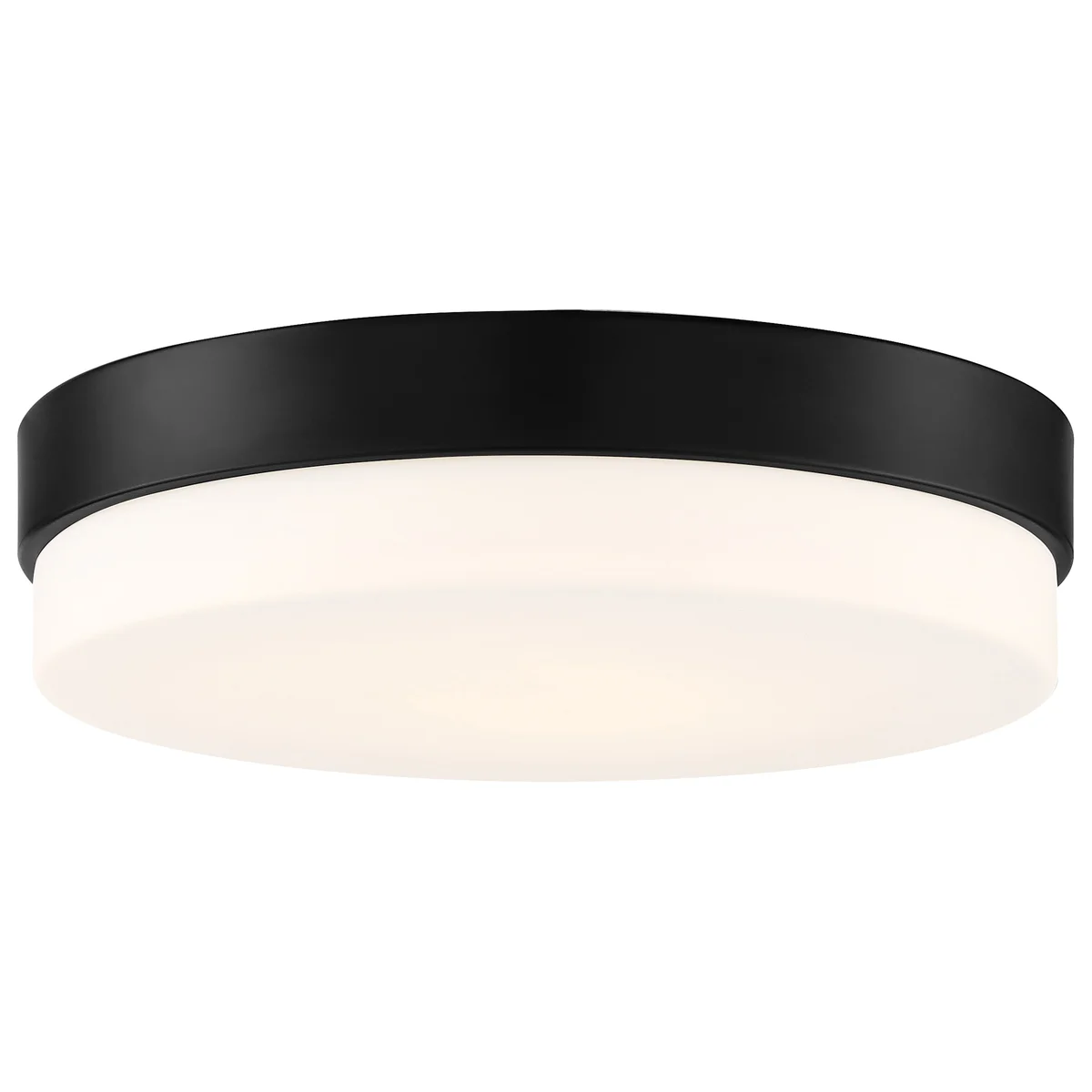 LED Flush Mount, 2000 Lumens, Antique Brushed Brass or Matte Black Finish, 120V - Image 7
