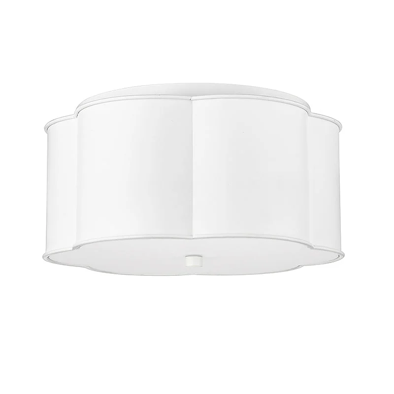 Millennium Lighting, 3 Light Flush Mount Ceiling Light, Cement Gray or Matte White Finish - Image 2