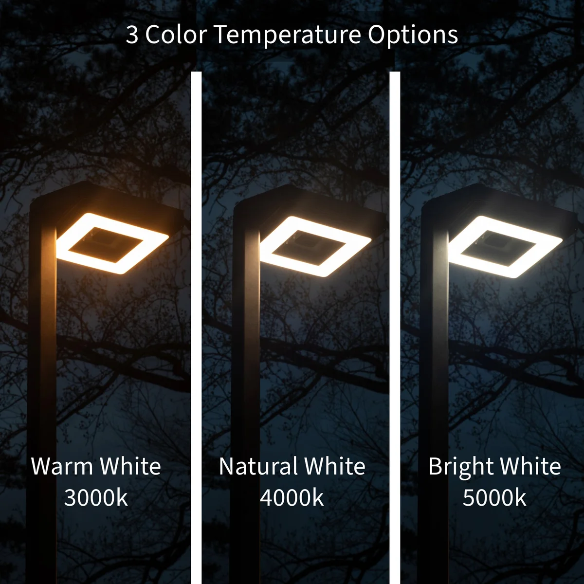 Contemporary Square Solar Post Light - Image 4