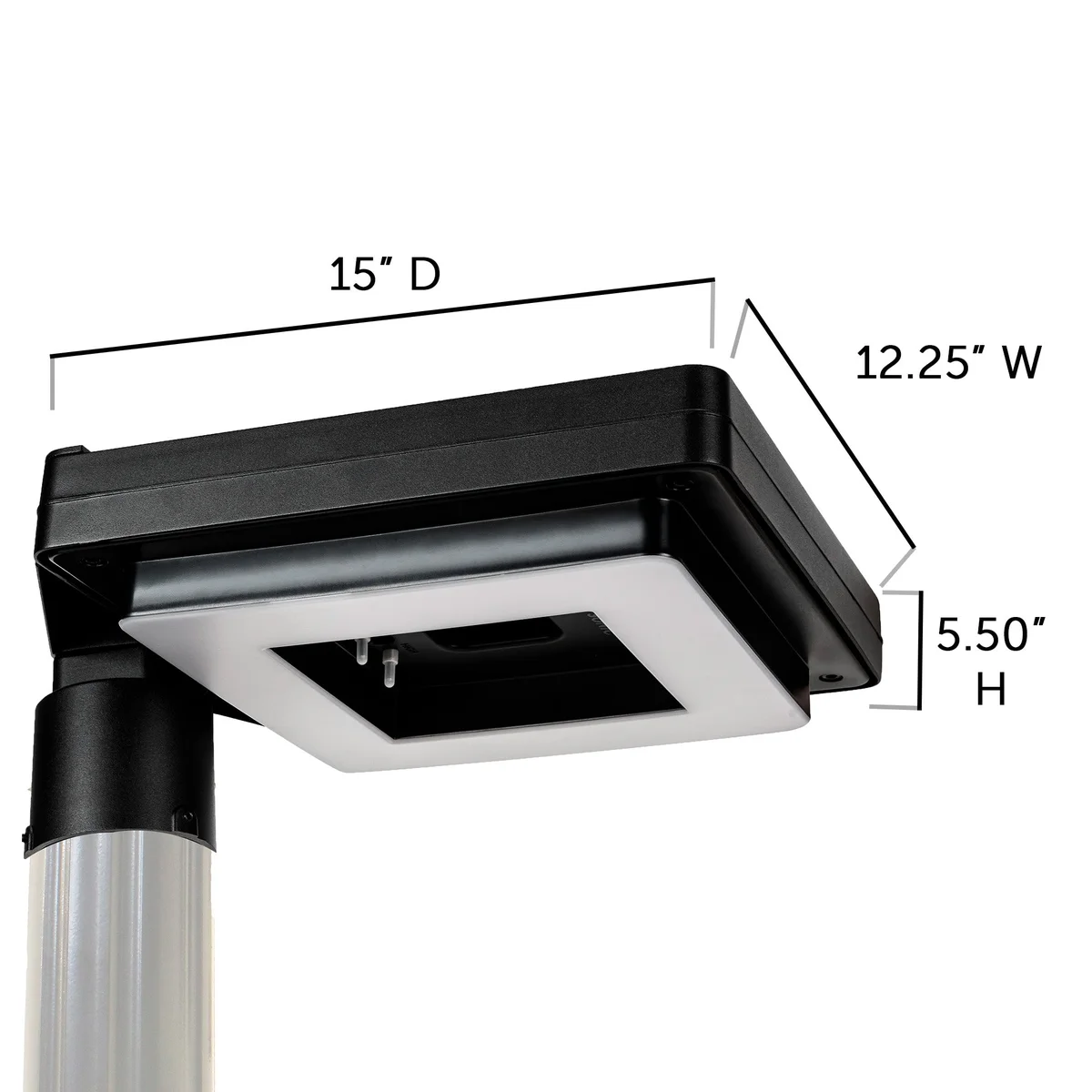 Contemporary Square Solar Post Light - Image 5