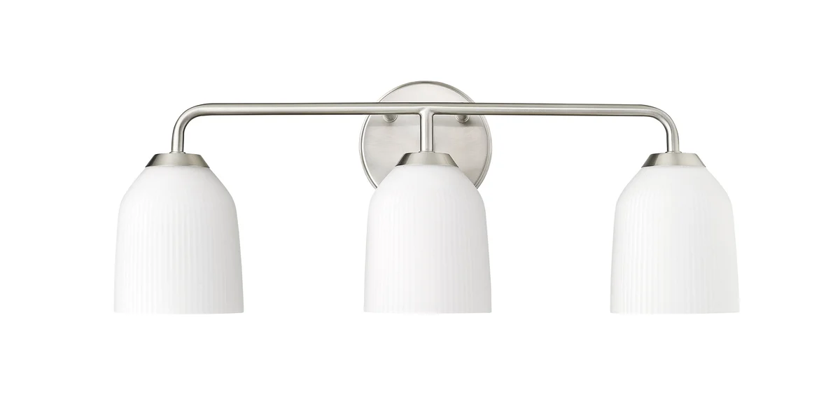 Vanity Light, Norah Collection, Brushed Nickel or Matte Black