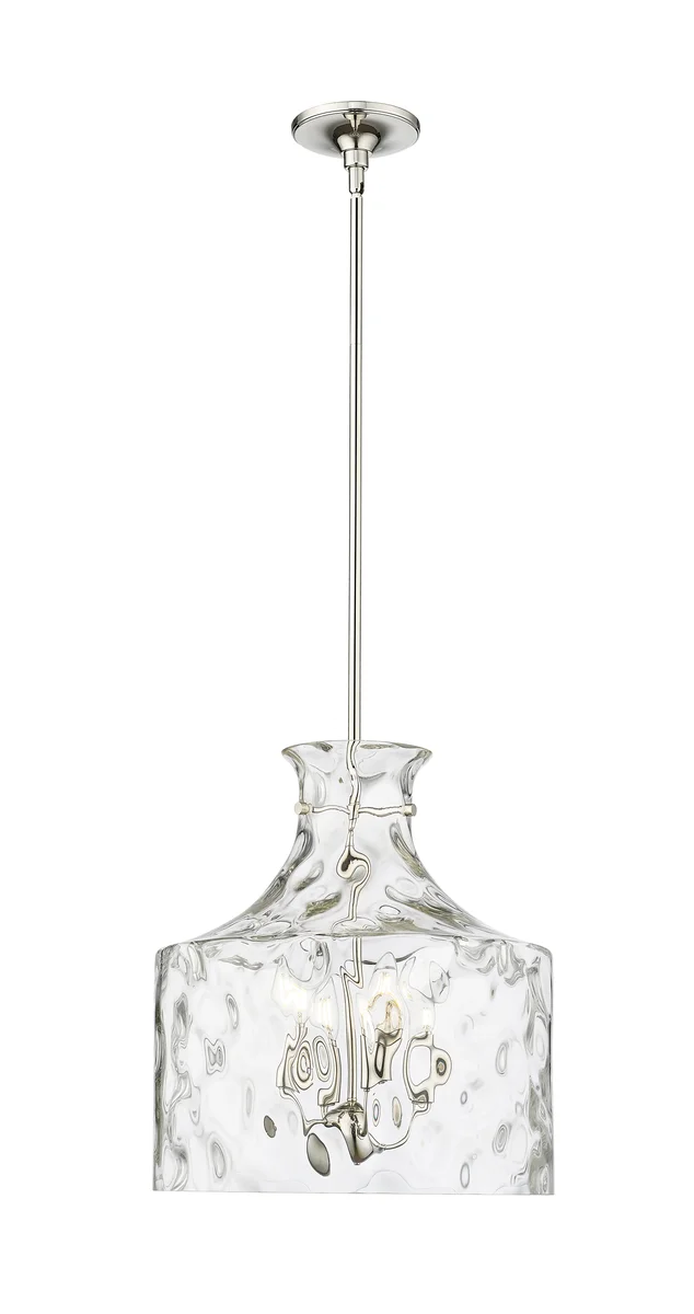 Pendant Light, Santorini Collection, Matte Black, Modern Gold, and Polished Nickel - Image 3
