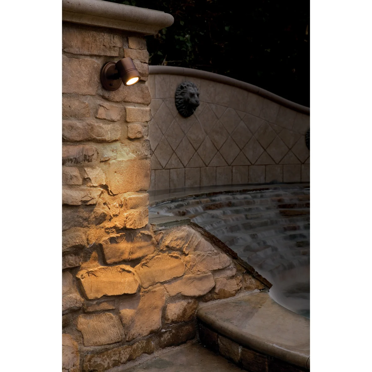 Outdoor Adjustable Spotlight, Bronze Finish, 120V - Image 2