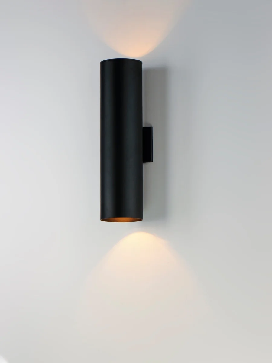 5" Cylinder Up/Down Light, 470 Lumens, 80 Watt, 120 Volts, Brushed Aluminum or Black Finish - Image 2