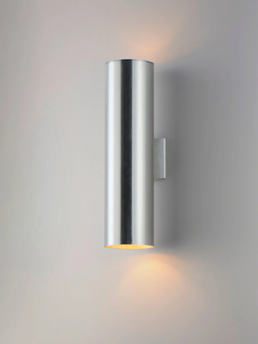 5" Cylinder Up/Down Light, 470 Lumens, 80 Watt, 120 Volts, Brushed Aluminum or Black Finish - Image 4
