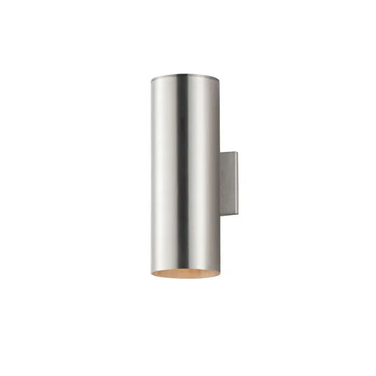 6" Cylinder Up/Down Light, 510 Lumens, 80 Watt, 120 Volts, Brushed Aluminum or Black Finish - Image 2