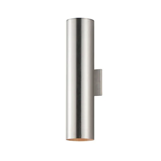 6" Cylinder Up/Down Light, 470 Lumens, 80 Watt, 120 Volts, Brushed Aluminum or Black Finish - Image 2