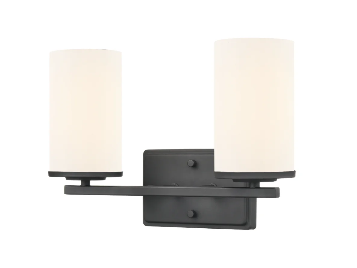 Verlana 14" 2-Light Vanity - Brushed Nickel, Chrome, Matte Black or Modern Gold