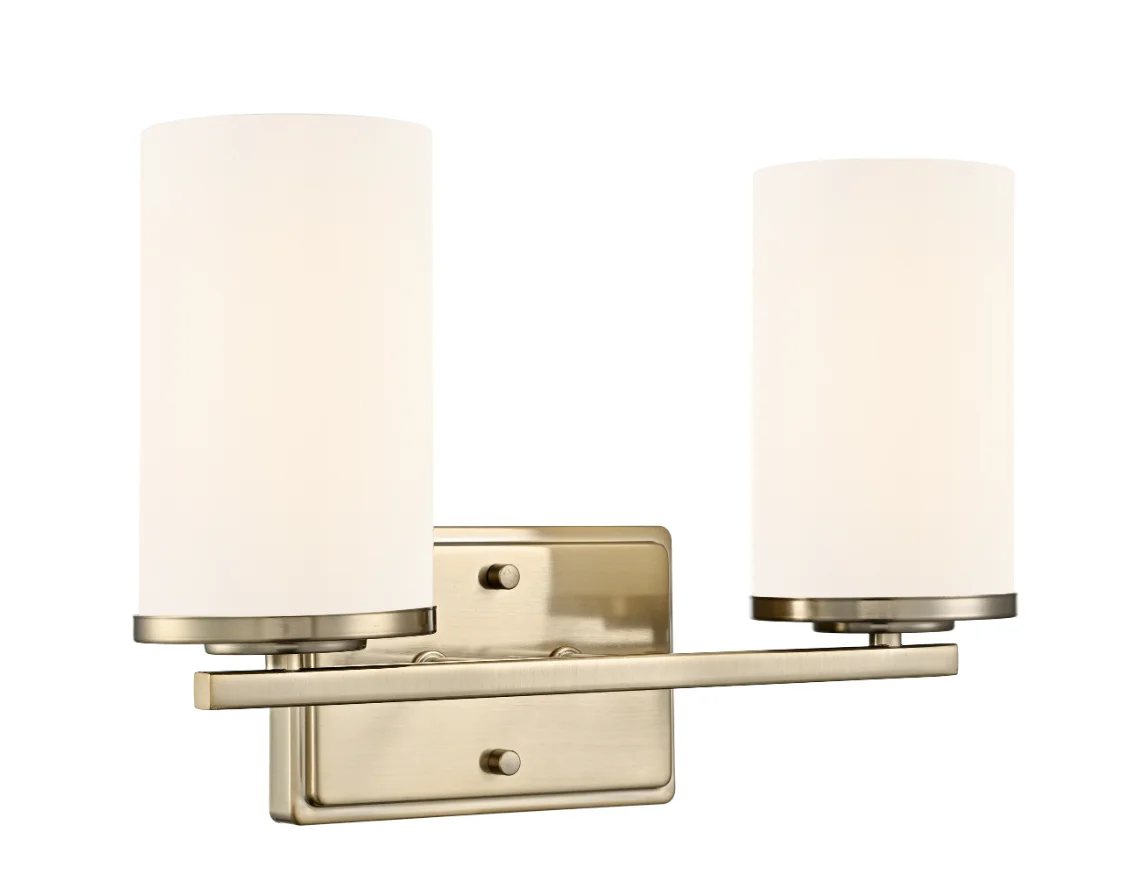 Verlana 14" 2-Light Vanity - Brushed Nickel, Chrome, Matte Black or Modern Gold - Image 2