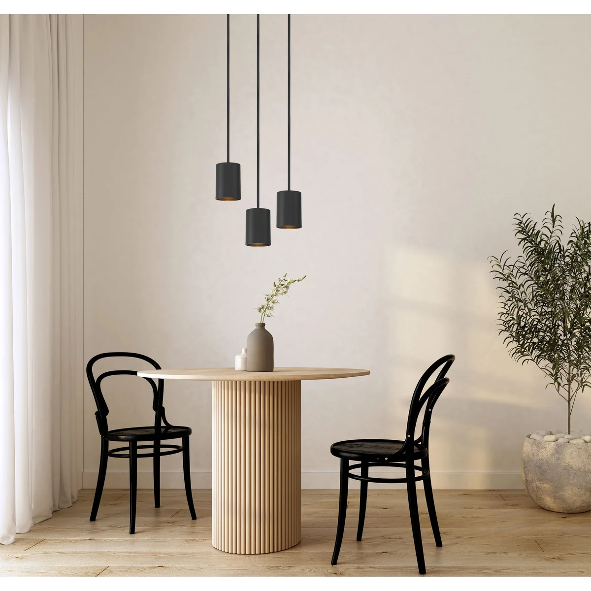 LED Pendant Cylinder Light, 800 Lumens, 10W, 3000K, 120V, Matte Black, Matte White, or Satin Finish, Pilson Collection - Image 2