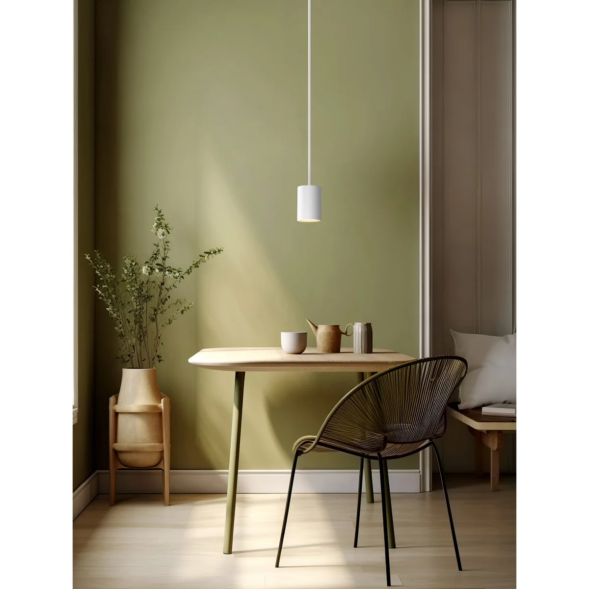 LED Pendant Cylinder Light, 800 Lumens, 10W, 3000K, 120V, Matte Black, Matte White, or Satin Finish, Pilson Collection - Image 3