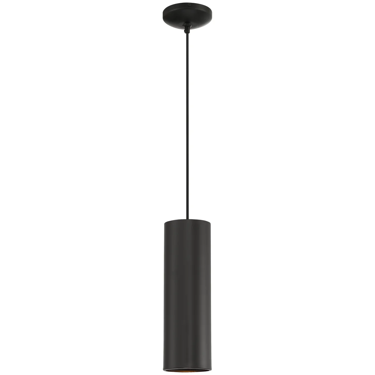 LED Pendant Light, 60W, Matte Black Finish, 120V, Pilson Collection
