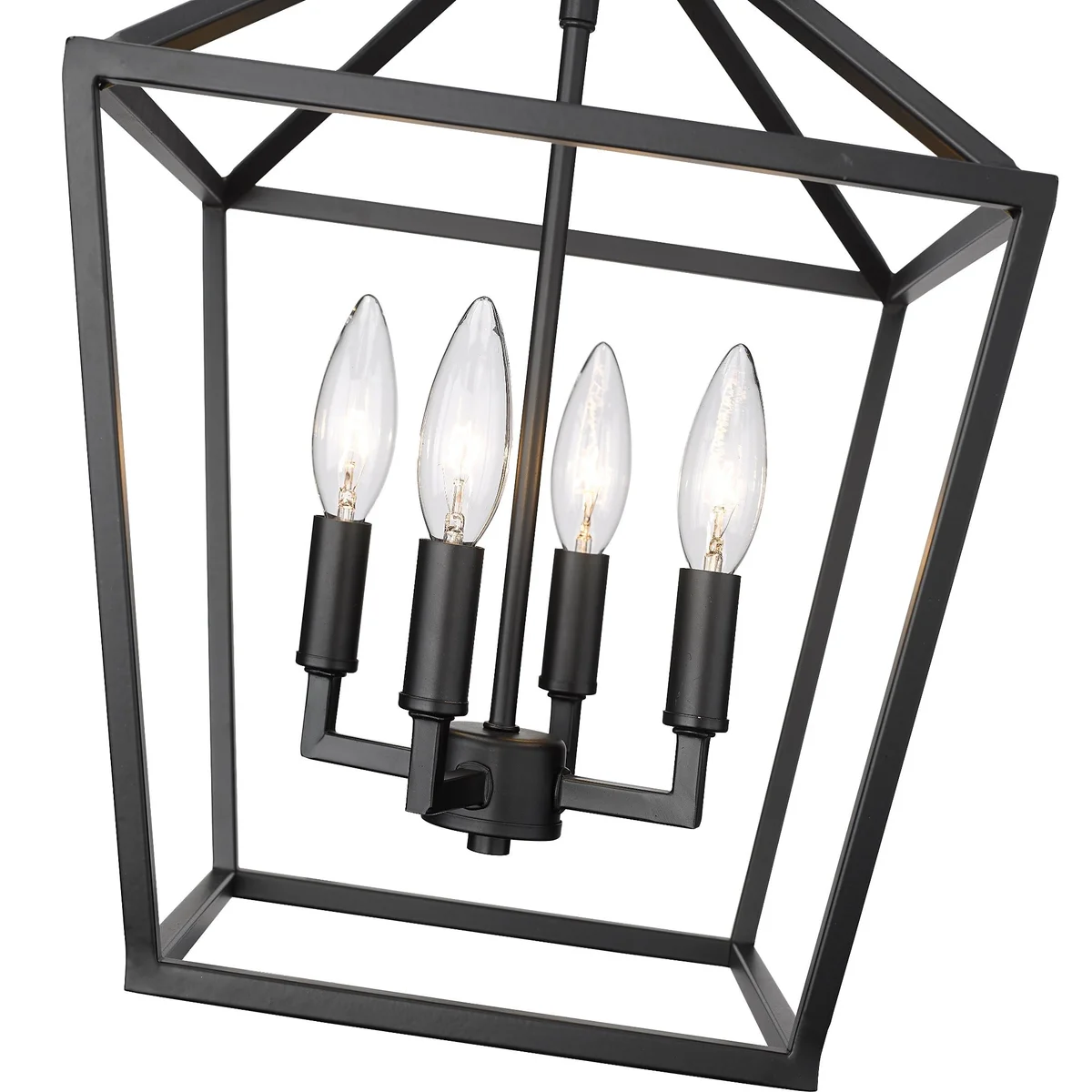 Millennium Lighting Four Light Semi Flush Mount Ceiling Light (Available in Matte Black, Modern Gold, Satin Nickel) - Image 6