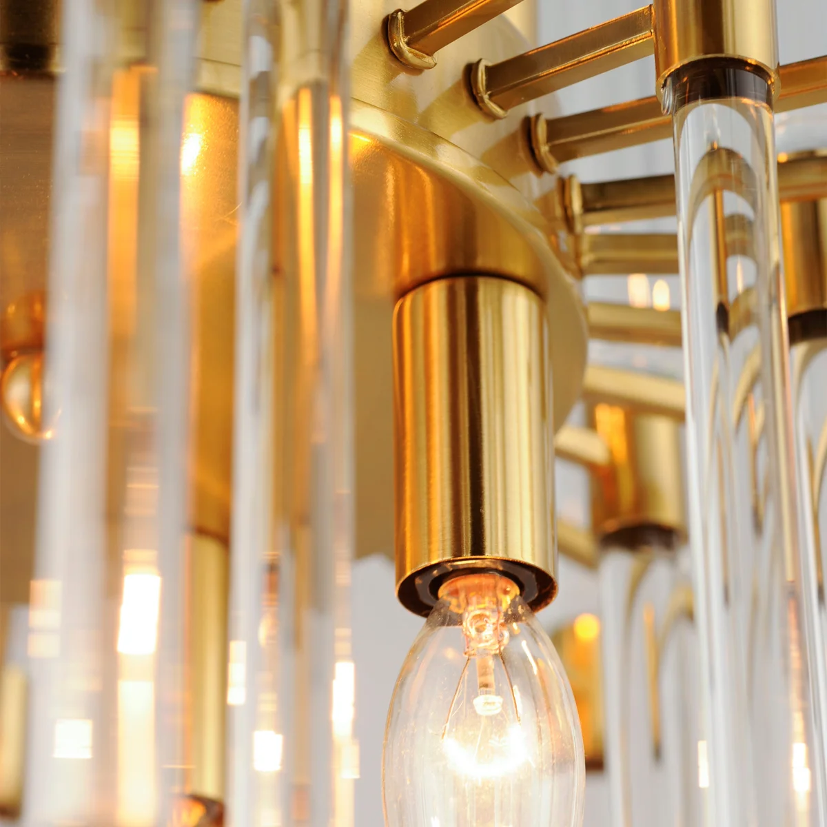 24" Divine 8-Light Pendant, 480W, 120V, Polished Nickel or Heritage Finish - Image 2