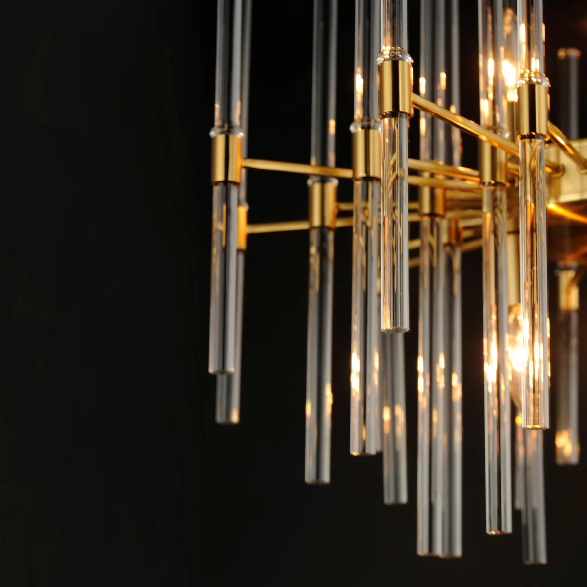 24" Divine 8-Light Pendant, 480W, 120V, Polished Nickel or Heritage Finish - Image 3