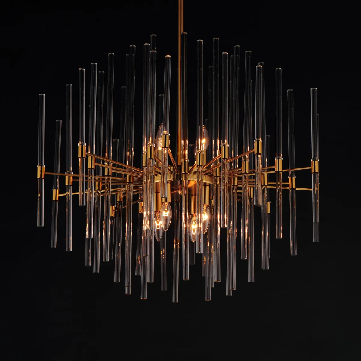 29" Divine 8-Light Pendant, 480W, 120V, Polished Nickel or Heritage Finish - Image 2