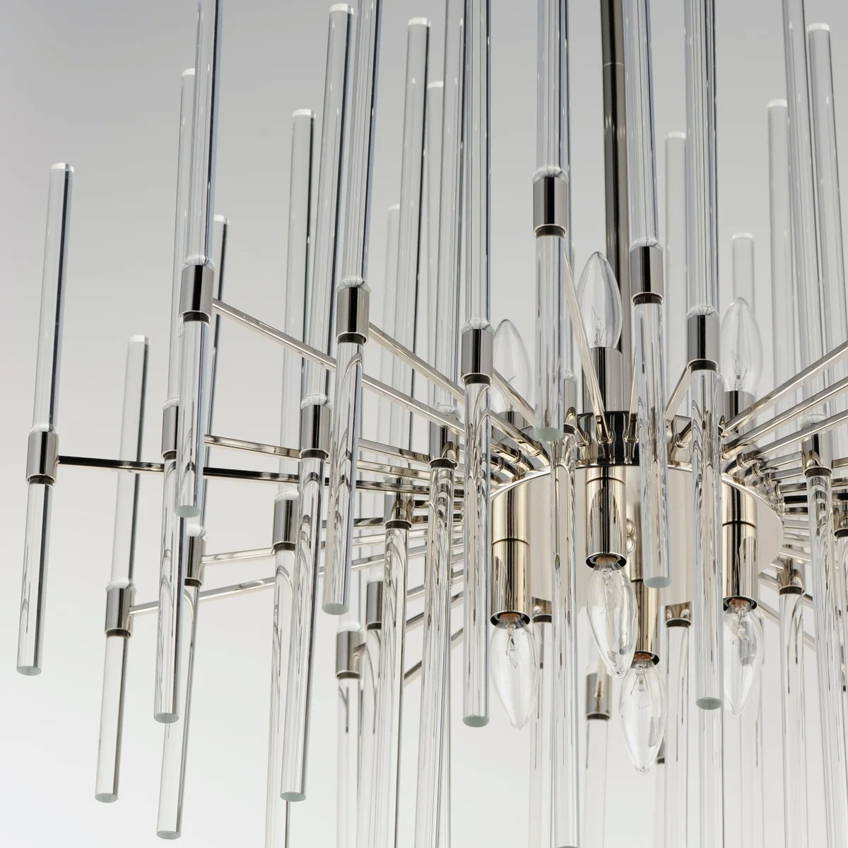 29" Divine 8-Light Pendant, 480W, 120V, Polished Nickel or Heritage Finish - Image 6