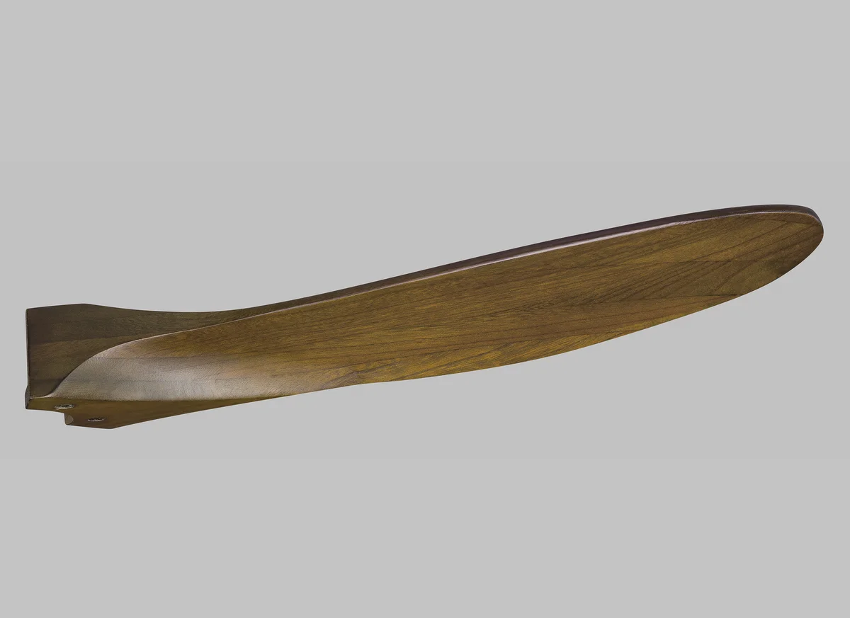 52" Maverick II - Brushed Steel with Dark Walnut - Image 3