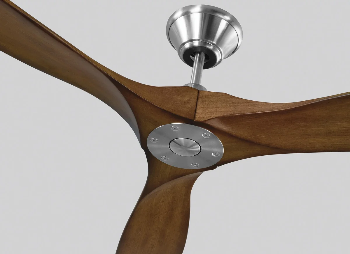 60" Maverick - Brushed Steel with Koa Blades - Image 2