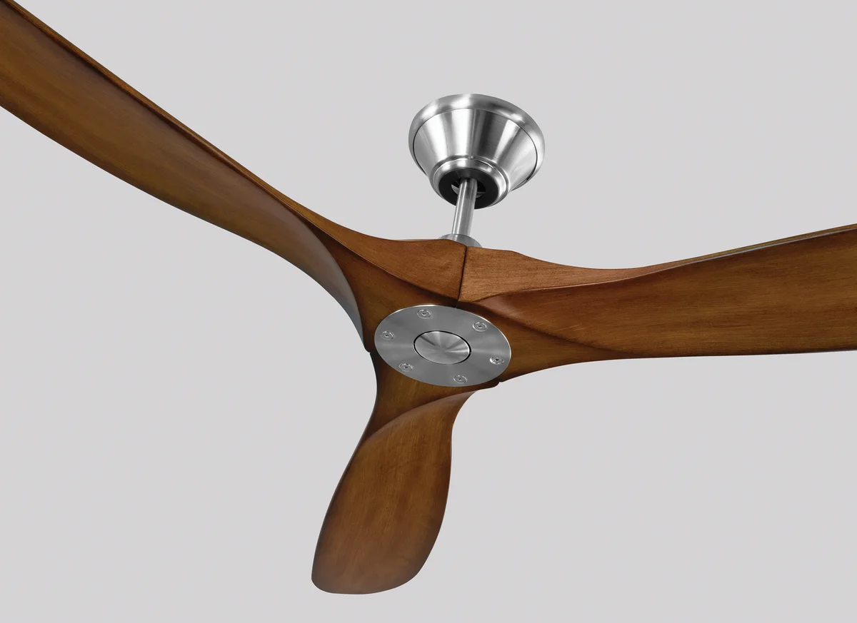 60" Maverick - Brushed Steel with Koa Blades - Image 3