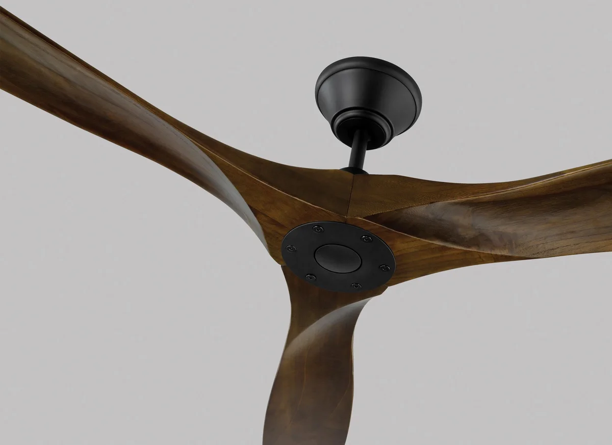70" Maverick Max - Matte Black w/ Walnut Blades - Image 2