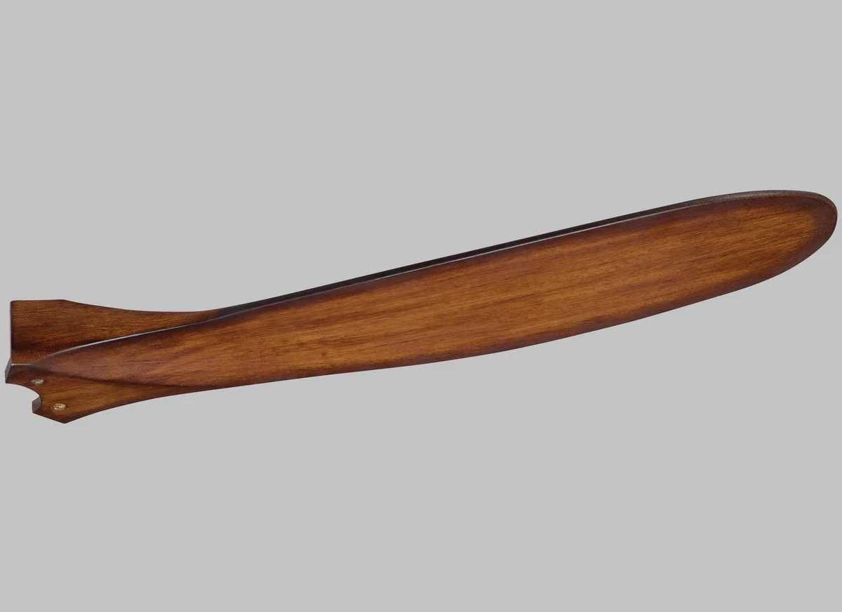 70" Maverick Max - Brushed Steel with Koa Blades - Image 2