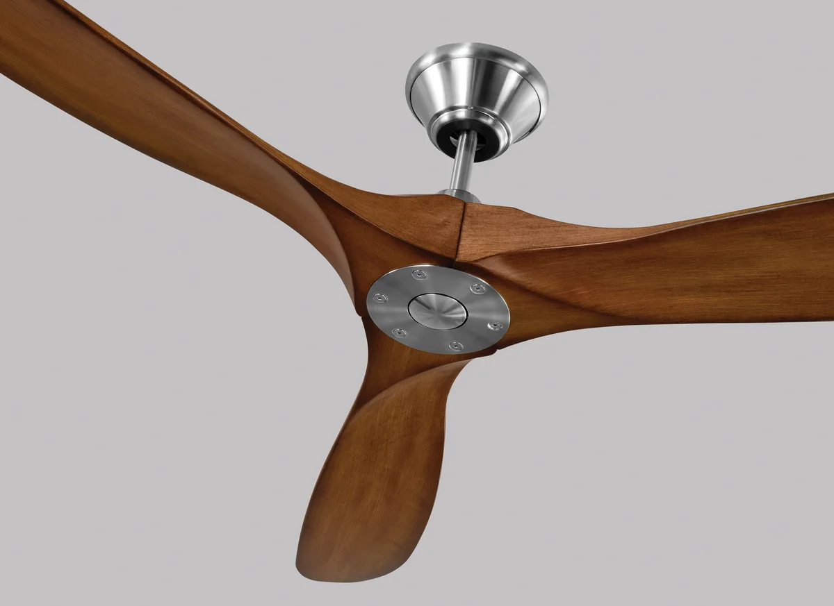 70" Maverick Max - Brushed Steel with Koa Blades - Image 3