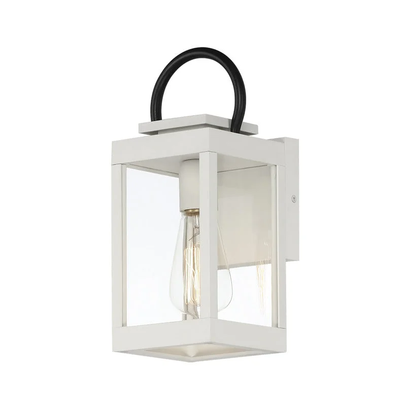 Nassau VX 1-Light Outdoor Wall Lantern, Black or White / Black - Image 7