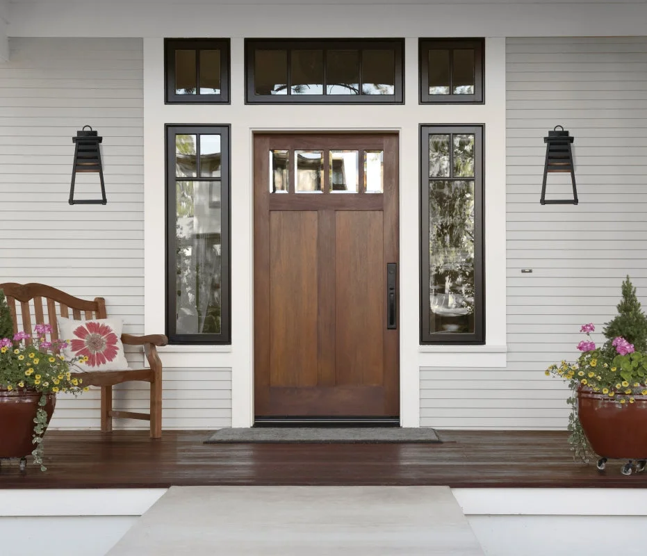 Shutters 1-Light Medium Outdoor Wall Sconce, Black, White / Black, or Weathered Zinc / Black - Image 8