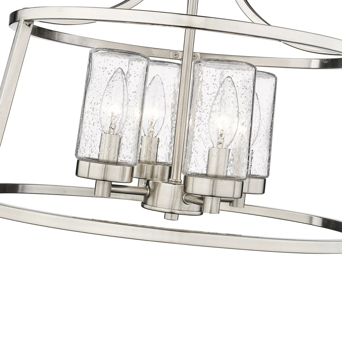 Millennium Lighting Four Light Semi Flush Mount Ceiling Light, Errol Collection, (Available in Brushed Nickel or Matte Black Finish) - Image 3
