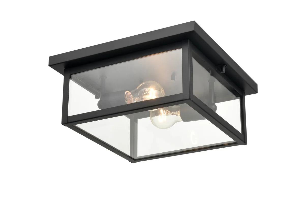 Millennium Lighting 1 Light 5" Outdoor Flush Mount Ceiling Light, Evanton Collection