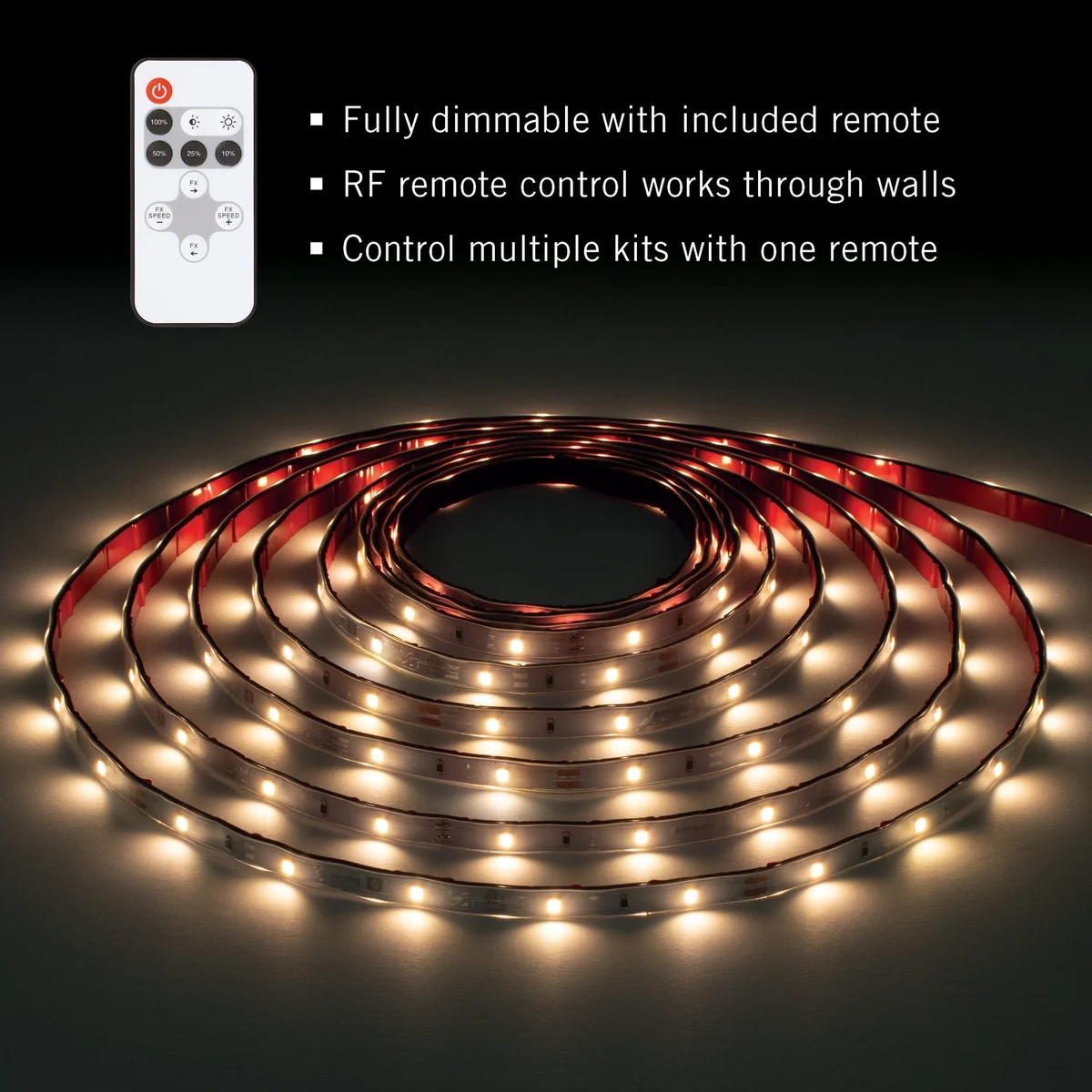 RibbonFlex Home White Indoor/Outdoor LED Strip Light Tape, 24V, 2600 Lumens, 24W, 3000K - Image 5