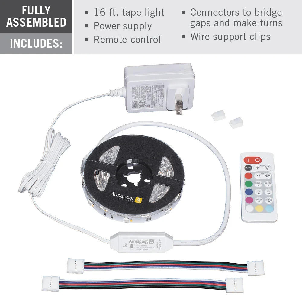RibbonFlex Home RGBW Multicolor LED Strip Light Tape, 24V, 1400 Lumens, 24W, 3000K - Image 2