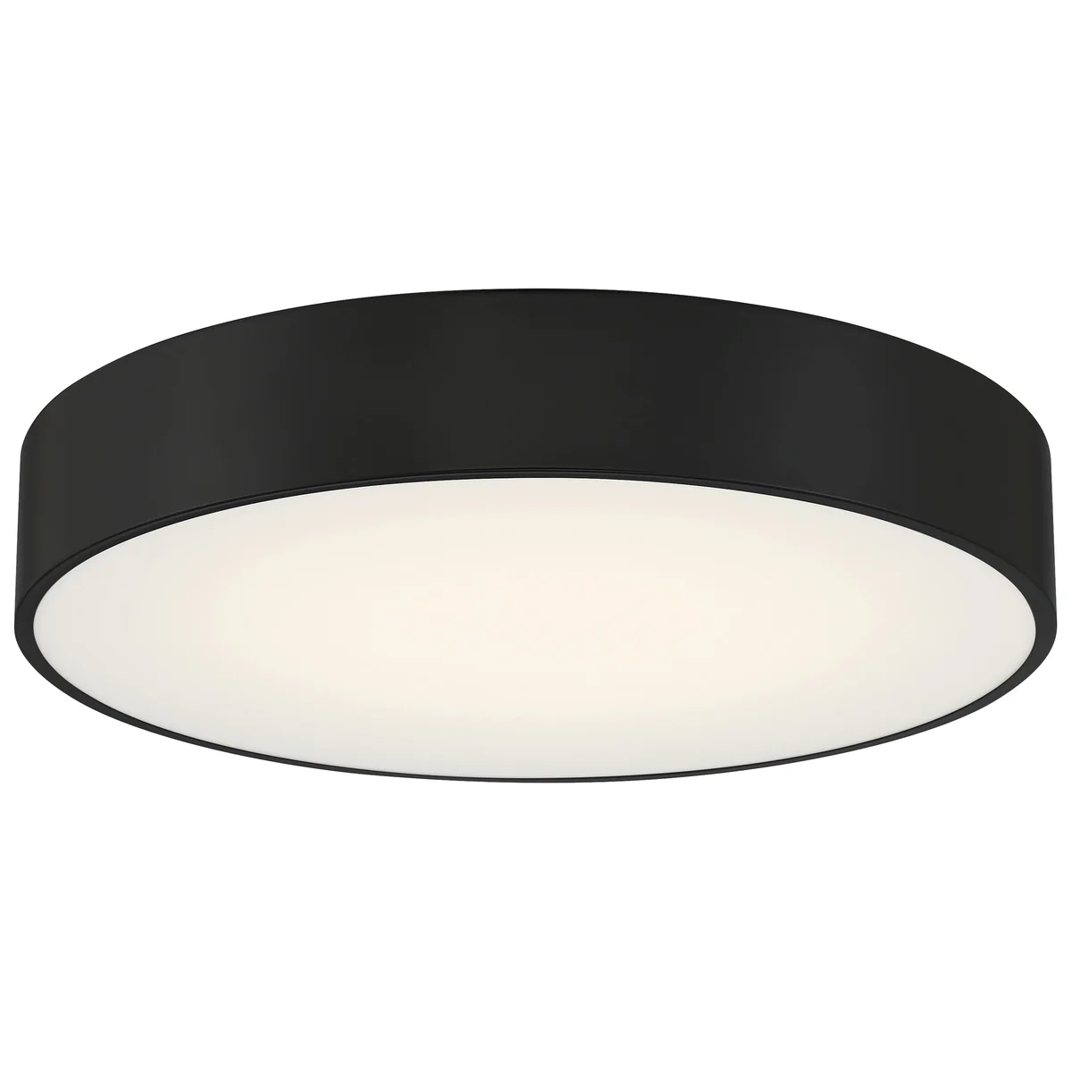 3CCT LED Flush Mount Ceiling Light, 2400 Lumens, 24W, 120V, Black Finish, Como Collection - Image 3