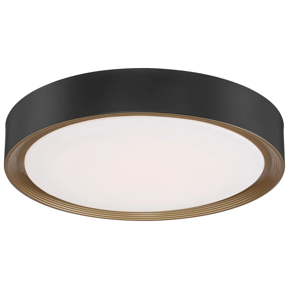 20" LED Flush Mount Ceiling Light, 2400 Lumens, 24W, 3000K, 120V, Matte Black Finish, Malaga Collection - Image 3