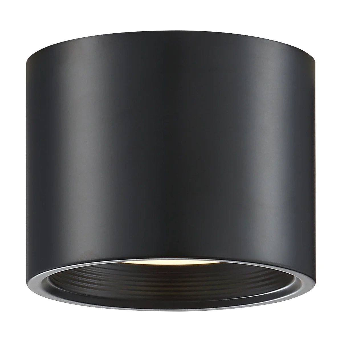 Dual Voltage LED Flush Mount Ceiling Light, 1200 Lumens, 15W, 3000K, 120-277V, Black Finish, Reel Collection - Image 5