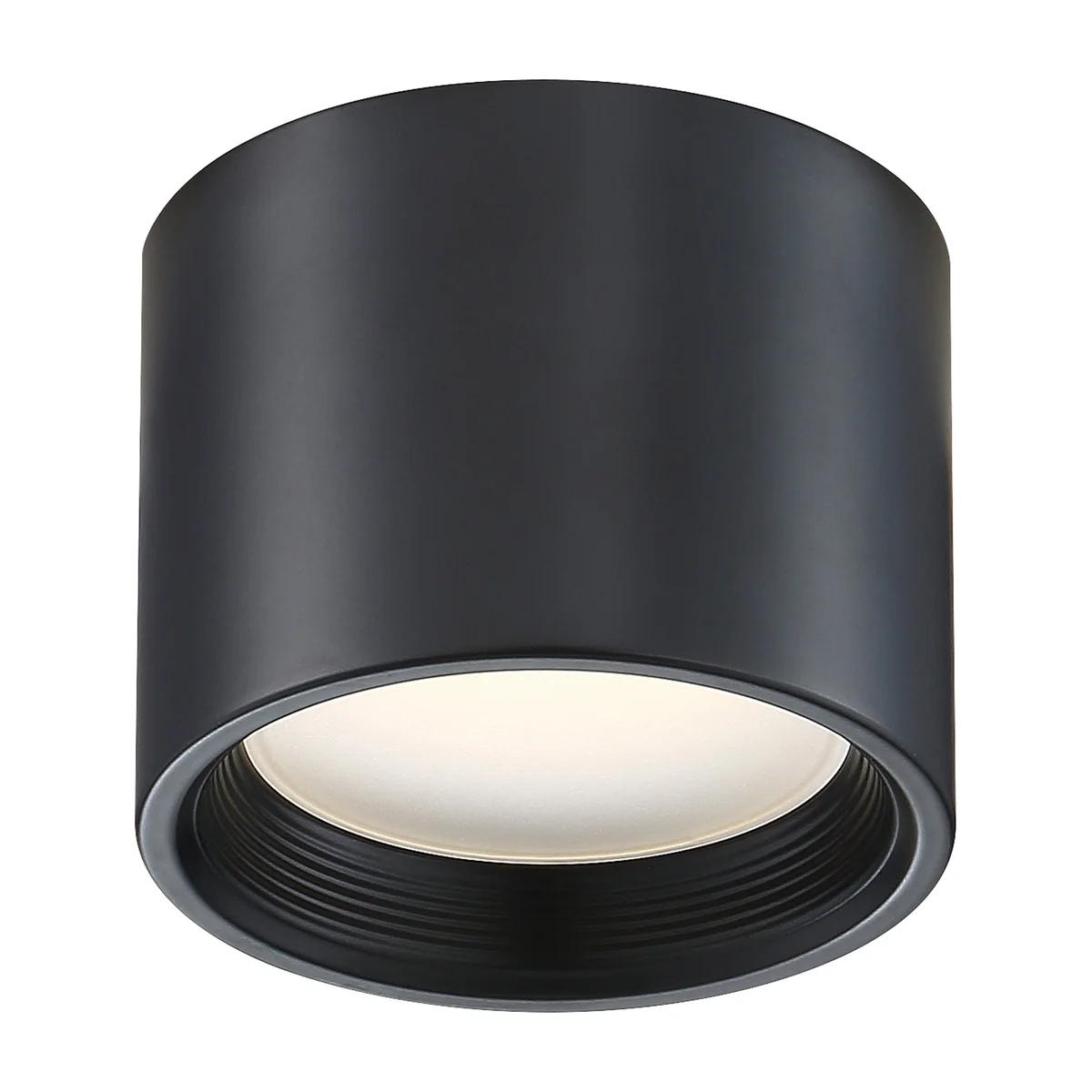 Dual Voltage LED Flush Mount Ceiling Light, 1200 Lumens, 15W, 3000K, 120-277V, Black Finish, Reel Collection - Image 6