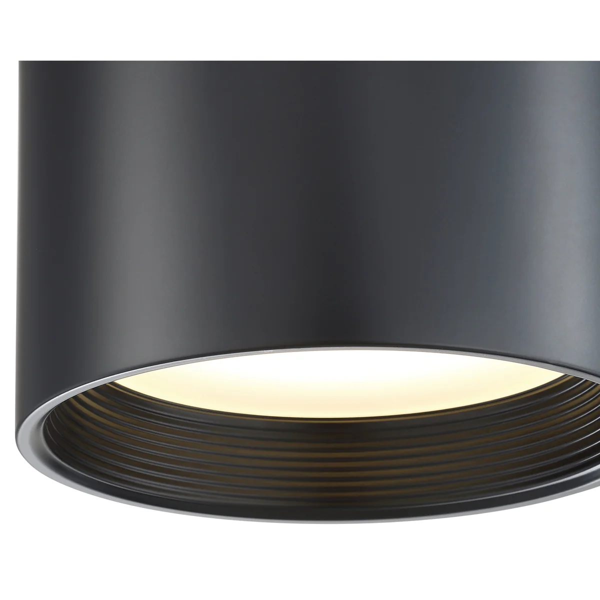 Dual Voltage LED Flush Mount Ceiling Light, 1200 Lumens, 15W, 3000K, 120-277V, Black Finish, Reel Collection - Image 7