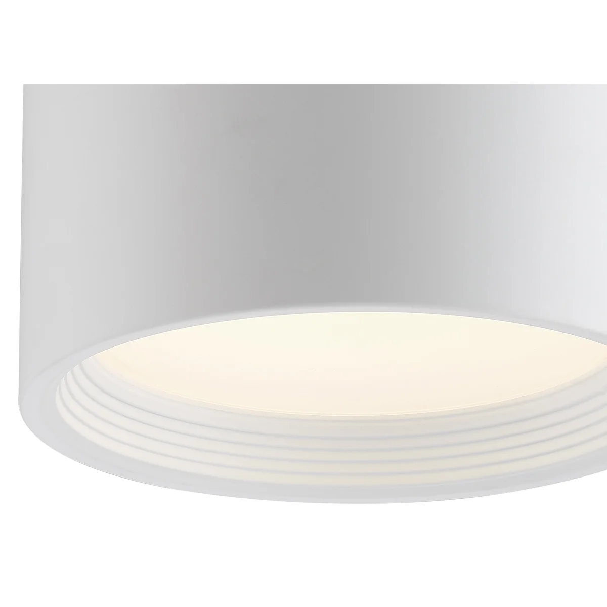 Dual Voltage LED Flush Mount Ceiling Light, 1200 Lumens, 15W, 3000K, 120-277V, White, Reel Collection - Image 5