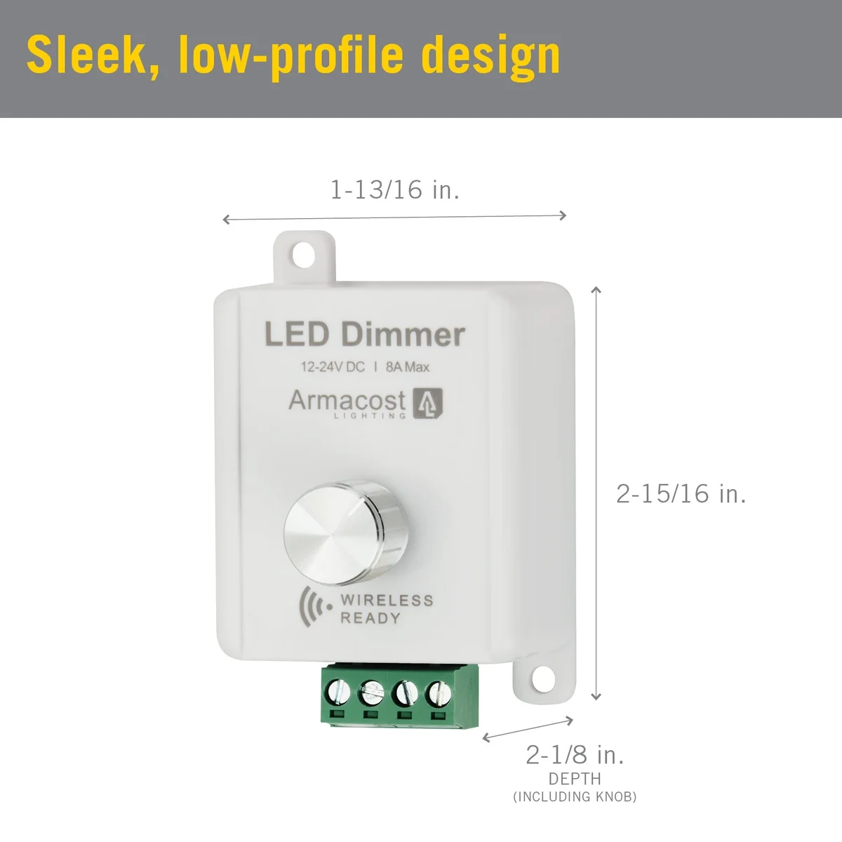 Rotary Knob LED Strip Light Dimmer, 12V or 24V - Image 5