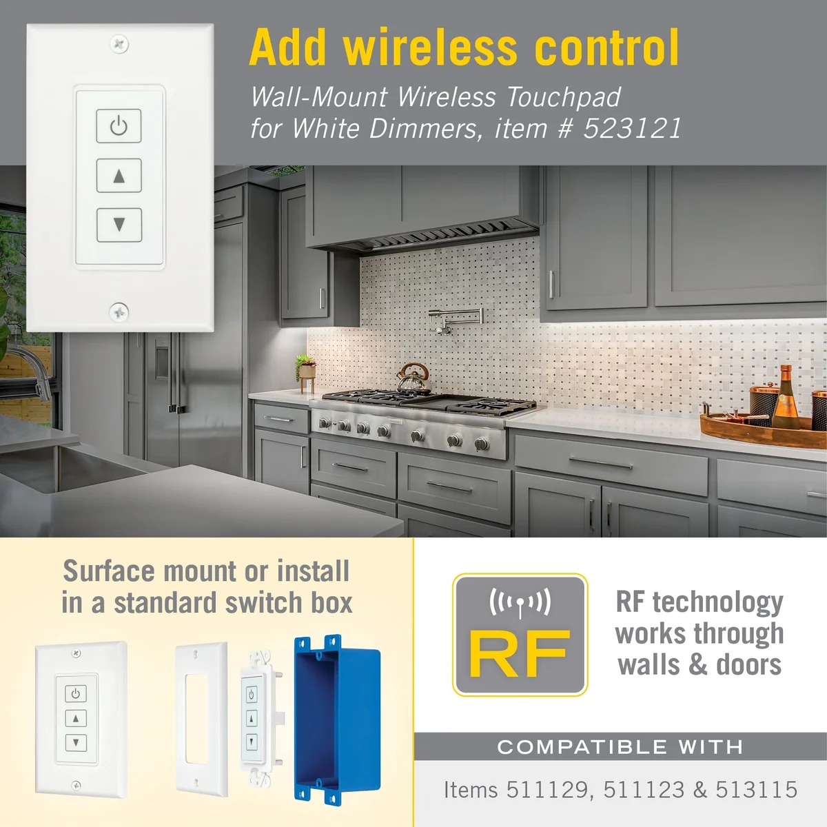 Rotary Knob LED Strip Light Dimmer, 12V or 24V - Image 6