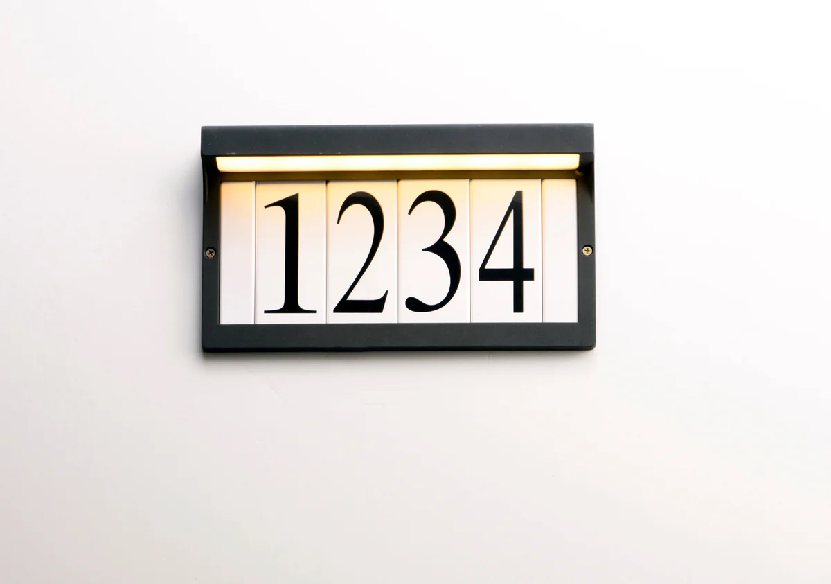 Black Address Light Frame - 53610BK - Image 4