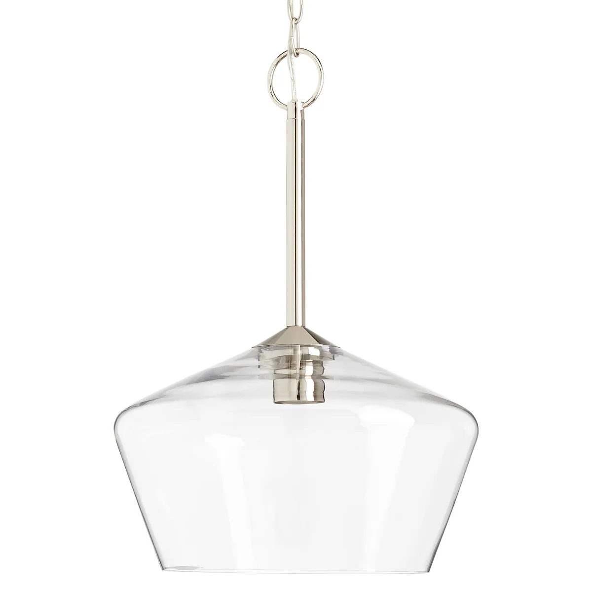 Tulip Pendant Light, Clear Glass, Morbelle Collection - Image 2