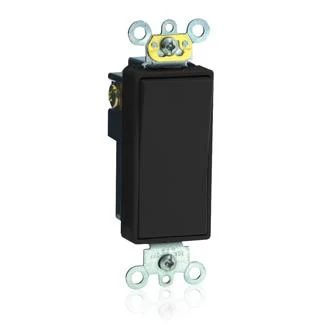 Single Pole Rocker Switch, 20 Amp, 120/277 Volt (White, Black, Ivory, Light Almond, Gray, Brown) - Image 2