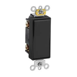 Three Way Rocker Switch, 20 Amp, 120/277 Volt (White, Black, Ivory, Light Almond, Gray, Brown, Red) - Image 3