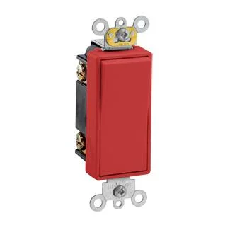 Three Way Rocker Switch, 20 Amp, 120/277 Volt (White, Black, Ivory, Light Almond, Gray, Brown, Red) - Image 6