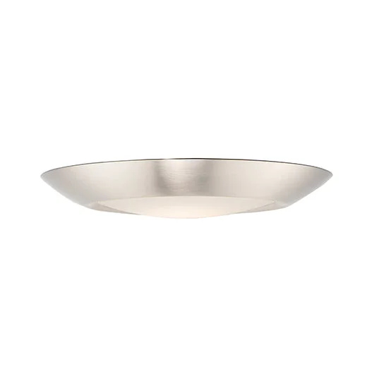 7.5" LED Flush Mount, 1200 Lumens, 13.5W, 3000K CCT, 120V, Black, Satin Nickel, or Bronze Finish - Image 2