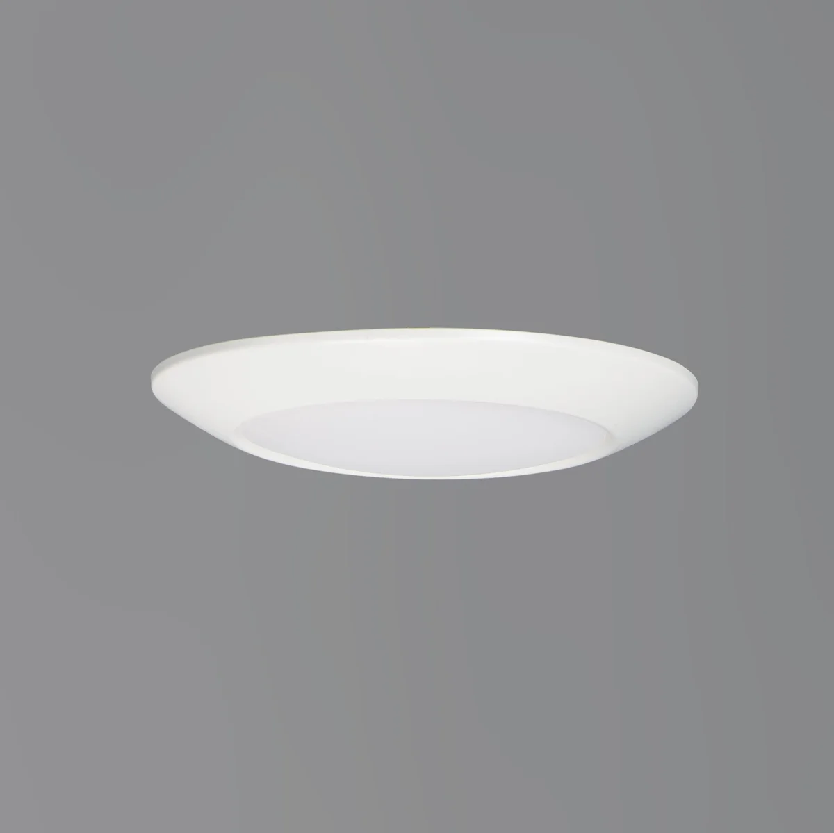 6.25" LED Flush Mount, 1350 Lumens, 12W, 2700K CCT, 120V, White Finish - Image 2